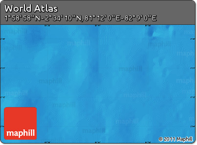 Physical Map of the Area around 2° 16' 34" N, 81° 40' 30" E