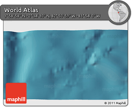 Satellite 3D Map of the Area around 2° 16' 34" N, 82° 22' 30" W