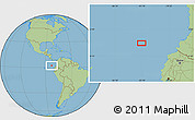 Savanna Style Location Map of the area around 2° 16' 34" N, 83° 13' 29" W