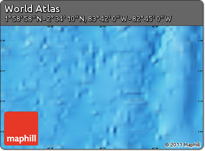 Physical Map of the Area around 2° 16' 34" N, 83° 13' 29" W