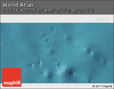 Satellite 3D Map of the Area around 2° 16' 34" N, 85° 55' 30" E
