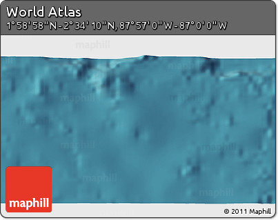 Satellite 3D Map of the Area around 2° 16' 34" N, 87° 28' 29" W