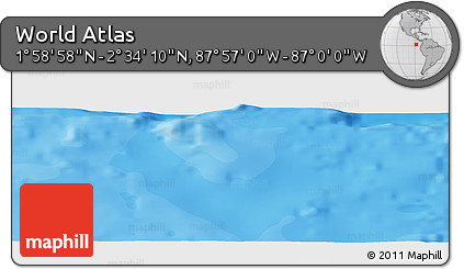 Political Panoramic Map of the Area around 2° 16' 34" N, 87° 28' 29" W