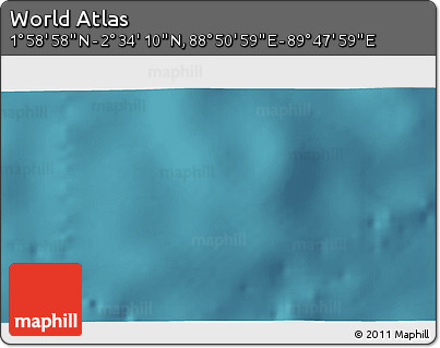 Satellite 3D Map of the Area around 2° 16' 34" N, 89° 19' 29" E