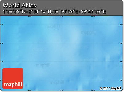 Physical Map of the Area around 2° 16' 34" N, 89° 19' 29" E