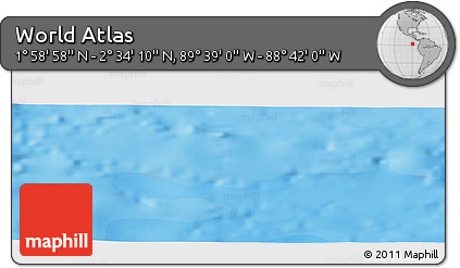 Political Panoramic Map of the Area around 2° 16' 34" N, 89° 10' 30" W