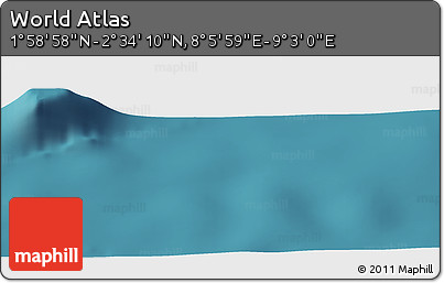 Satellite Panoramic Map of the Area around 2° 16' 34" N, 8° 34' 29" E