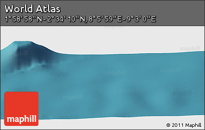 Satellite Panoramic Map of the Area around 2° 16' 34" N, 8° 34' 29" E