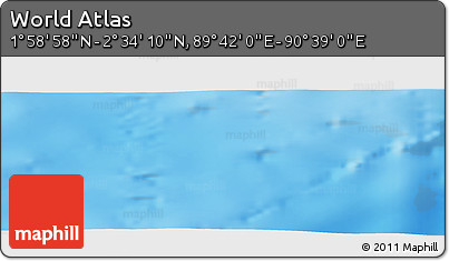Physical Panoramic Map of the Area around 2° 16' 34" N, 90° 10' 30" E