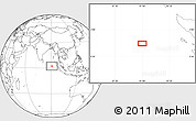Blank Location Map of the area around 2° 16' 34" N, 91° 1' 30" E