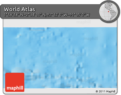 Physical 3D Map of the Area around 2° 16' 34" N, 91° 43' 29" W
