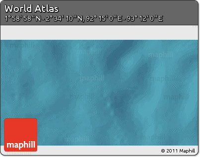 Satellite 3D Map of the Area around 2° 16' 34" N, 92° 43' 29" E
