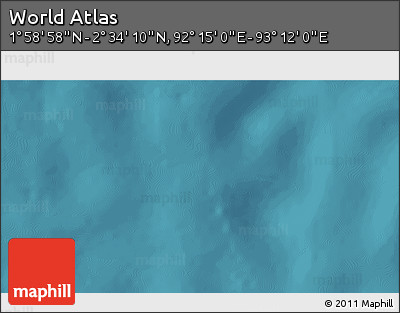 Satellite 3D Map of the Area around 2° 16' 34" N, 92° 43' 29" E