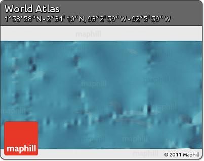 Satellite 3D Map of the Area around 2° 16' 34" N, 92° 34' 29" W