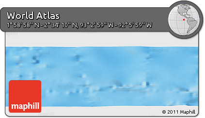 Physical Panoramic Map of the Area around 2° 16' 34" N, 92° 34' 29" W