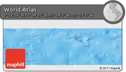 Physical Panoramic Map of the Area around 2° 16' 34" N, 93° 25' 30" W