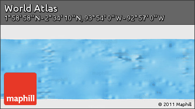 Physical Panoramic Map of the Area around 2° 16' 34" N, 93° 25' 30" W