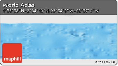 Physical Panoramic Map of the Area around 2° 16' 34" N, 93° 25' 30" W