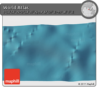 Satellite 3D Map of the Area around 2° 16' 34" N, 95° 16' 30" E