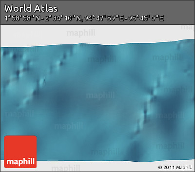 Satellite 3D Map of the Area around 2° 16' 34" N, 95° 16' 30" E