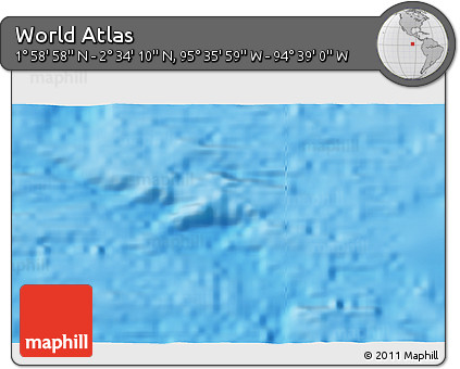 Physical 3D Map of the Area around 2° 16' 34" N, 95° 7' 30" W