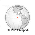 Outline Map of the Area around 2° 16' 34" N, 97° 40' 30" W, rectangular outline