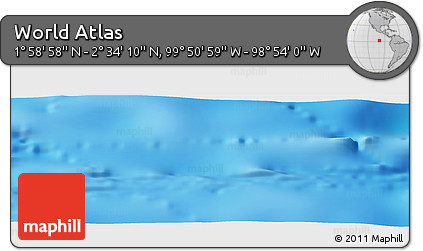 Physical Panoramic Map of the Area around 2° 16' 34" N, 99° 22' 30" W