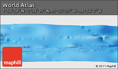 Physical Panoramic Map of the Area around 2° 16' 34" N, 99° 22' 30" W