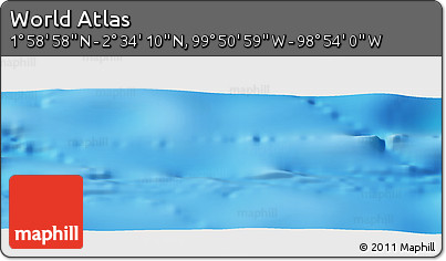 Physical Panoramic Map of the Area around 2° 16' 34" N, 99° 22' 30" W