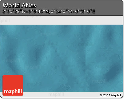 Satellite 3D Map of the Area around 2° 48' 4" N, 0° 4' 30" E