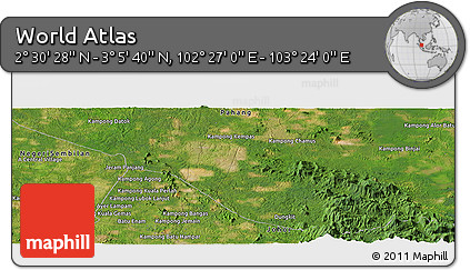 Satellite Panoramic Map of the Area around 2° 48' 4" N, 102° 55' 30" E