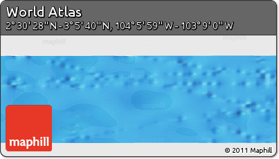 Political Panoramic Map of the Area around 2° 48' 4" N, 103° 37' 30" W