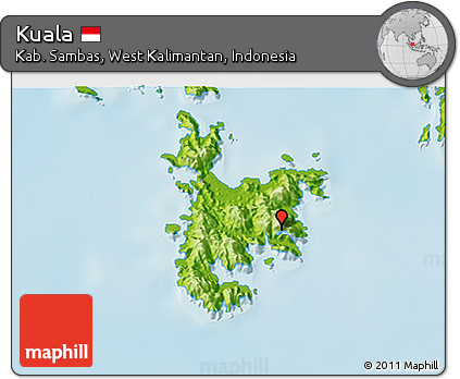 Physical 3D Map of Kuala