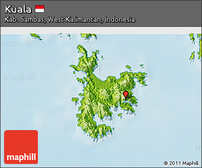 Physical 3D Map of Kuala