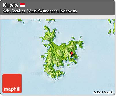 Physical 3D Map of Kuala