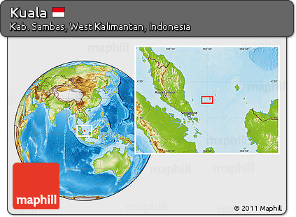 Physical Location Map of Kuala