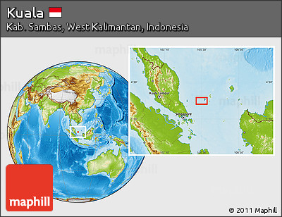 Physical Location Map of Kuala