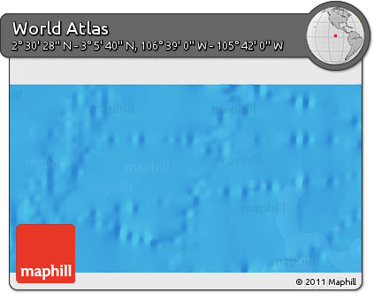 Political 3D Map of the Area around 2° 48' 4" N, 106° 10' 30" W