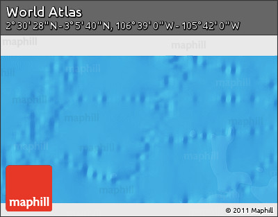 Political 3D Map of the Area around 2° 48' 4" N, 106° 10' 30" W
