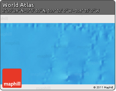 Physical 3D Map of the Area around 2° 48' 4" N, 108° 43' 29" W