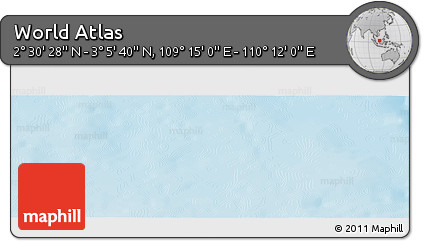 Physical Panoramic Map of the Area around 2° 48' 4" N, 109° 43' 29" E