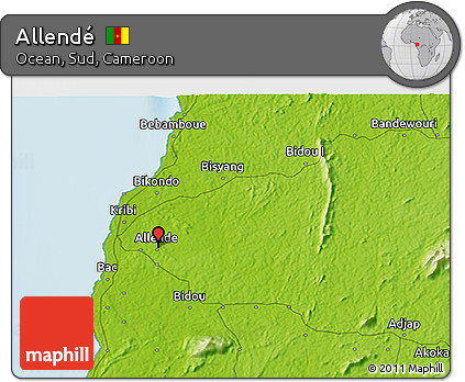 Physical 3D Map of Allendé