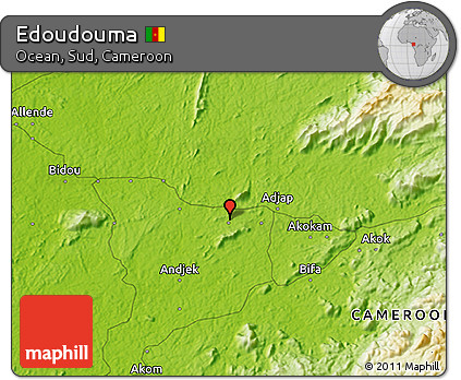 Physical 3D Map of Edoudouma