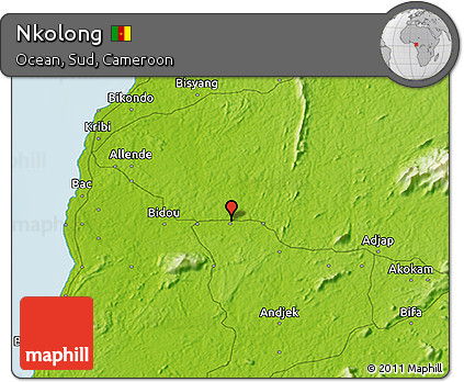 Physical 3D Map of Nkolong