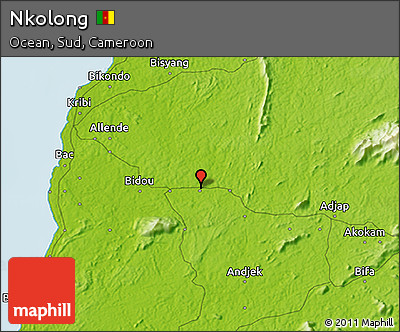 Physical 3D Map of Nkolong