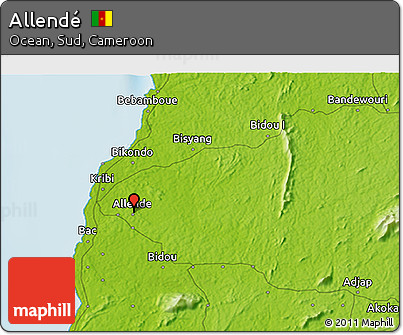 Physical 3D Map of Allendé