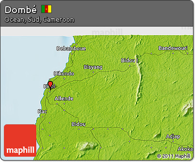Physical 3D Map of Dombé