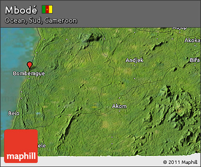 Satellite 3D Map of Mbodé