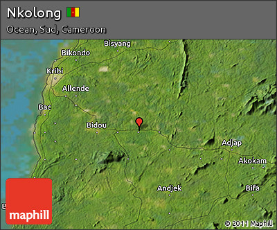 Satellite 3D Map of Nkolong