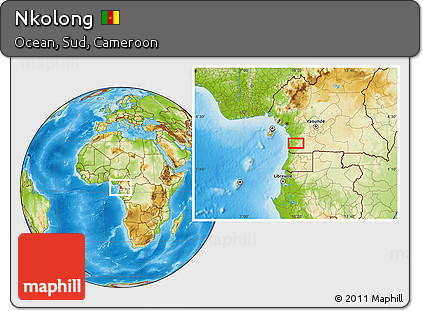 Physical Location Map of Nkolong